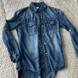 Cremieux Dark Indigo Tencel Shirt‎